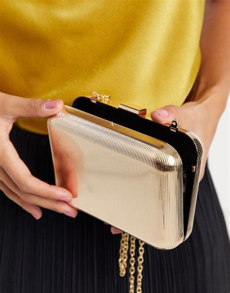 gold metal box clutch|gold clutch for women.